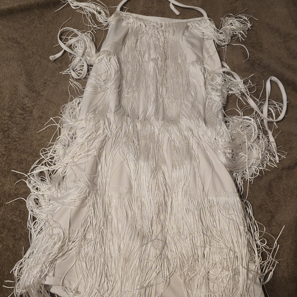 White Fringe Romper (STILL AVAILABLE)